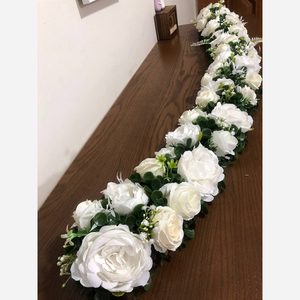 پنل ماشین عروس با گلهای رز و پیونی سفید
