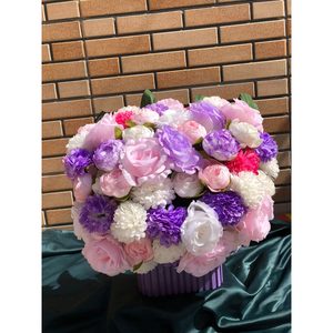 باکس گل مصنوعی بنفش — تصویر ۱