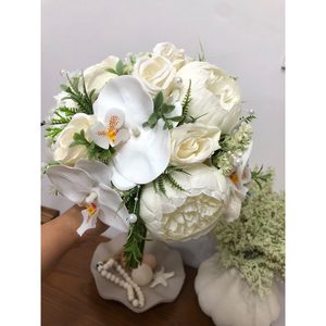 دسته گل عروس رز و ارکیده ابشاری — تصویر ۲