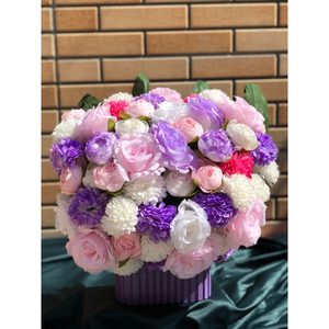 باکس گل مصنوعی بنفش — تصویر ۳