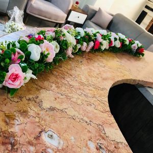 پنل خطی گل مصنوعی مناسب برای ماشین عروس و دیزاین جشن