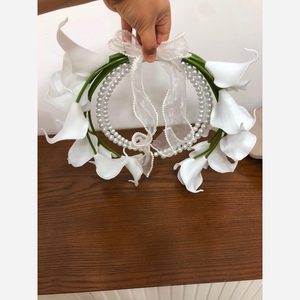دسته گل عروس سازه ای 20 شاخه