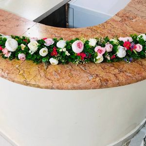 پنل خطی گل مصنوعی مناسب برای ماشین عروس و دیزاین جشن