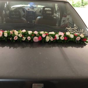 پنل خطی گل مصنوعی مناسب برای ماشین عروس و دیزاین جشن
