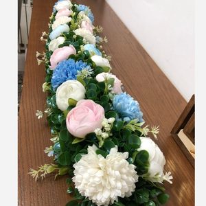 پنل گل مصنوعی ابی و یاسی یک متری