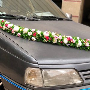 پنل خطی گل مصنوعی مناسب برای ماشین عروس و دیزاین جشن