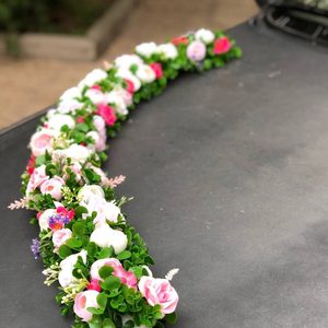 پنل خطی گل مصنوعی مناسب برای ماشین عروس و دیزاین جشن