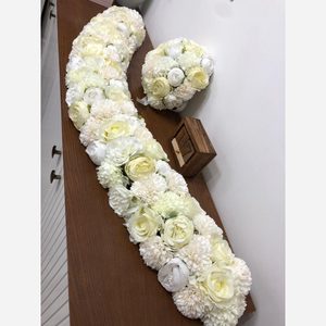 پنل گل مصنوعی سفید نباتی